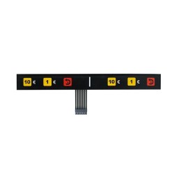 0920010422 Membrane switch keyboard, 6 keys pump E30