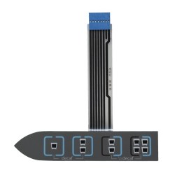 107.105 Membrane keypad Mastrena 1, right regular with metal plate