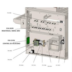 Nieco-JF63-broiler-PN20295-PN23159-parts-diagram